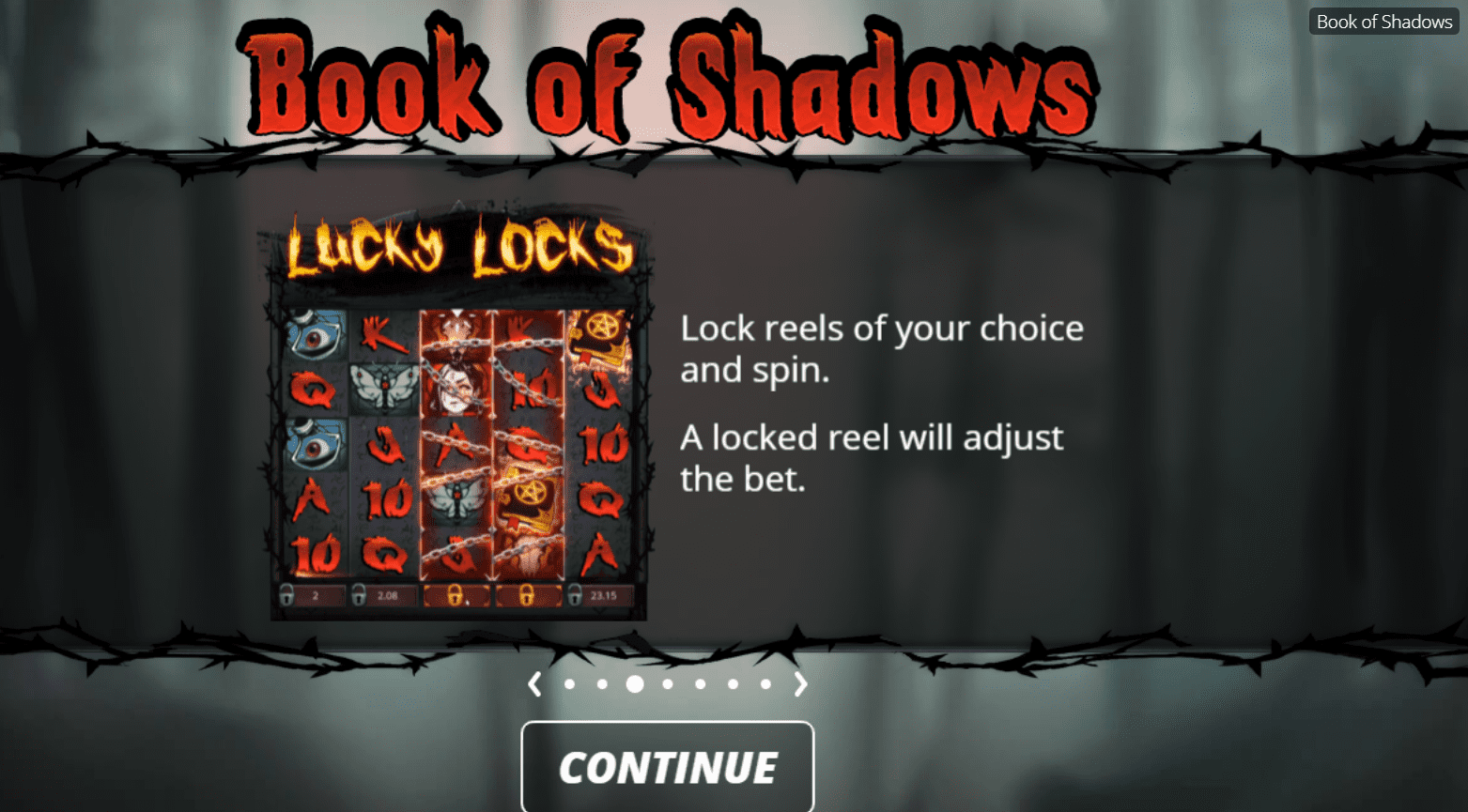 Book of Shadows slot from Nolimit City